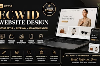 build ecwid website design store redesign ecwid product listing seo optimization