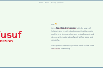 build your personal website look attractive and delightful