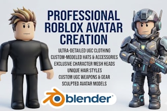 3d roblox ugc avatar, roblox assets, roblox bundle rigging, dynamic head