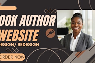 design author website, book author website, ebook website or landing page