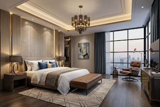 do 3d render interior design for kitchen, bathroom, bedroom with ikea furniture
