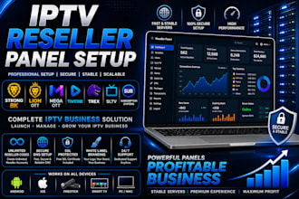 setup reseller panel, strong 8k, lion ott, mega ott, tivione, trex, sltv and sub