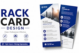 create rack card design postcard business flyers dl flyer door hanger brochure