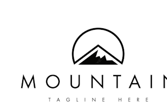 create minimal line art logo design