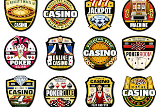 design custom poker chip or game, poker card, poker logo