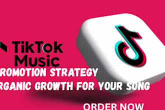 create an organic tiktok music promotion strategy for your song