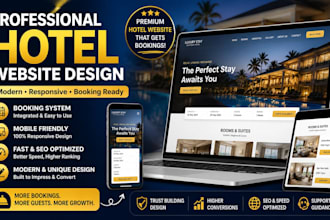 design a modern hotel website with booking functionality