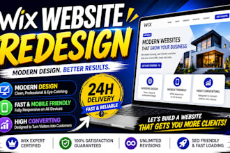 wix website redesign revamp wix redesign wix website design website redesign