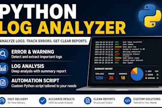 create a python log analyzer to track errors and generate reports