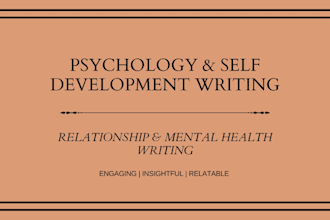 write engaging psychology and self development blog posts