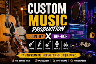 record guitar fiddle banjo for country acoustic hip hop music production