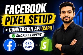 setup facebook pixel and pixel, capi and shopify tracking