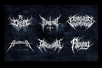 design logo death metal style