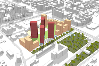 create revit 2d floor plan, site plan, 3d modeling and bim design