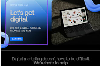 create a responsive landing page using HTML CSS and javascript