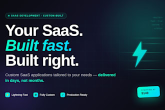 create a fully custom saas solution for your business, fast
