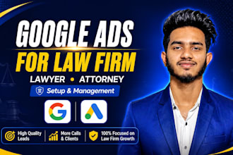 setup google ads for lawyer, attorney and law firms