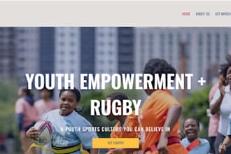 design high converting sports academy website rugby cricket wordpress website