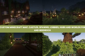 build custom minecraft maps, castles, spawns, lobby, hubs and worlds for servers