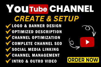 create and setup youtube channel