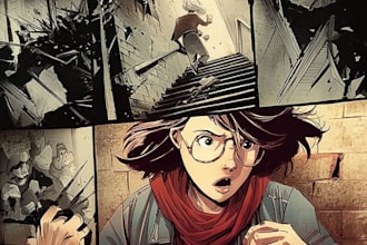 create ai comic book, illustrations any style