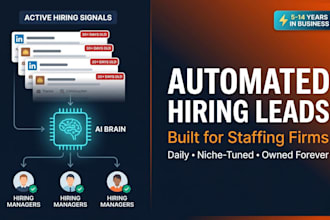 automate your staffing agency outreach to find hiring leads on autopilot