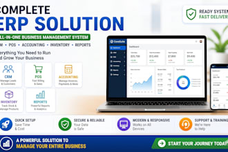 set up and customize a complete laravel erp with CRM, pos