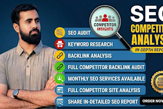 do SEO competitor research, backlink analysis and audit