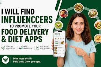 influencers to promote your food delivery and diet apps