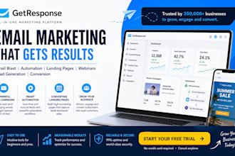 do getresponse email blast lead generation aweber landing page design klaviyo