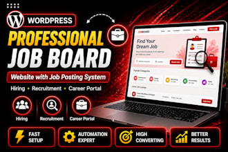 build a professional job board website with advanced job posting