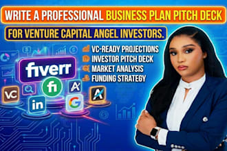 write a professional business plan pitch deck for venture capital angel investor