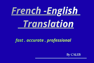 translate french to english and english to french documents