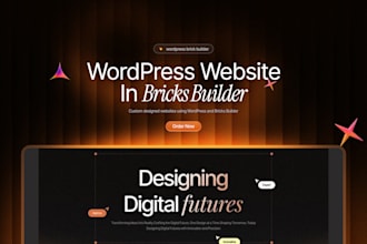 design a premium wordpress website with bricks builder