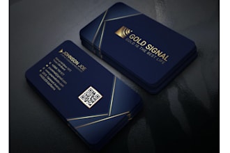 create digital luxury business card design