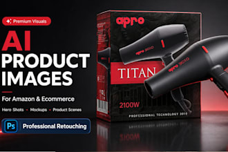 create premium ai product images with professional photoshop retouching