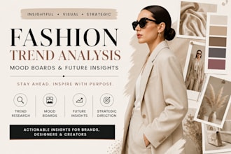 design fashion insight reports with mood boards and future trends