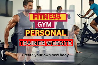 design fitness website for fitness gym trainers