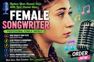 record a professional young US american female voice over