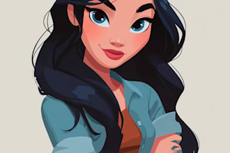 do disney cartoon portrait