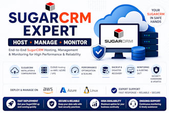 host, manage and monitor your sugarcrm on AWS