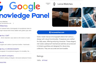 claim edit and create google knowledge panel and graph  for brands or business