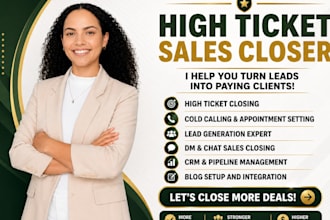 sales development representative sales closer b2b sales person to close deals
