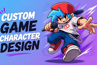 create custom fnf sprite sheets animations game art mods assets character design