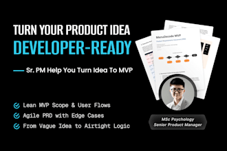 turn your product idea into a developer ready mvp blueprint and prd