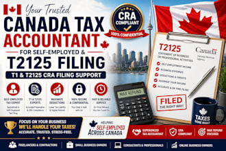 be your canada tax accountant for self employed and t2125 filing