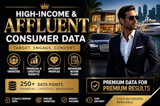 provide high income consumer data for targeted marketing