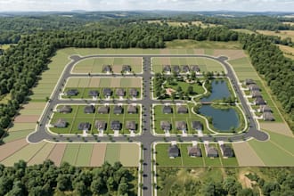 design land subdivision, site layout, plot map and parcel map for real estate