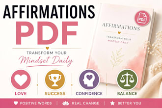 deliver luxury affirmation PDF for love, success, confidence