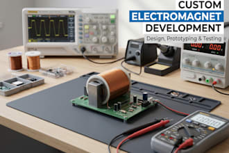 develop custom electromagnet hardware with coil control circuit and prototype